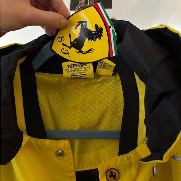 VINTAGE 1998 Ferrari F1 Racing Windbreaker with Removable Hood NWT - Picture 7 of 16